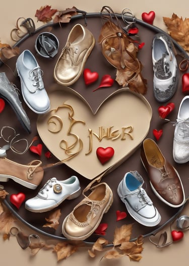 man and boy shoes on ground