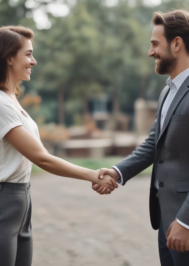 A professional team of real estate agents in an office setting.