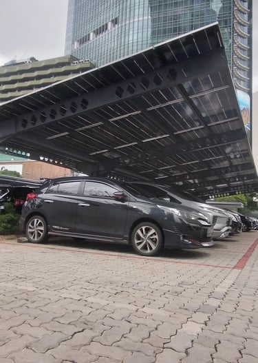 PLTS Carport Gedung Kantor 100kW