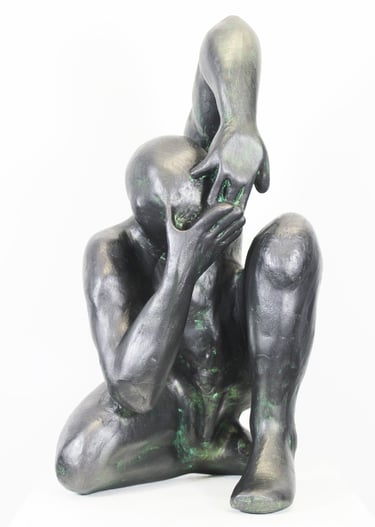 Coquille, n°2/8, plâtre, 41x21x20 cm