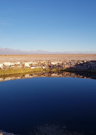 Paisagem inspiradora do deserto do Atacama