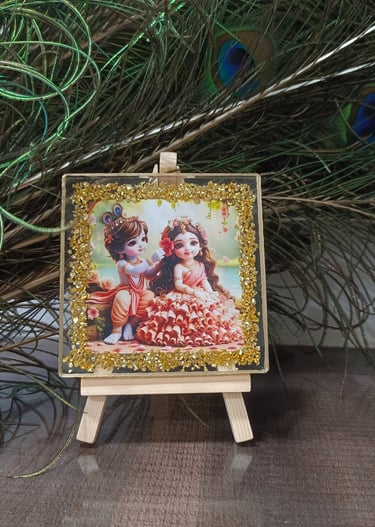 Customised Radha Krishna Photoframe