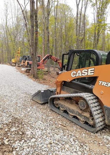 skid steer dozer track Hoe