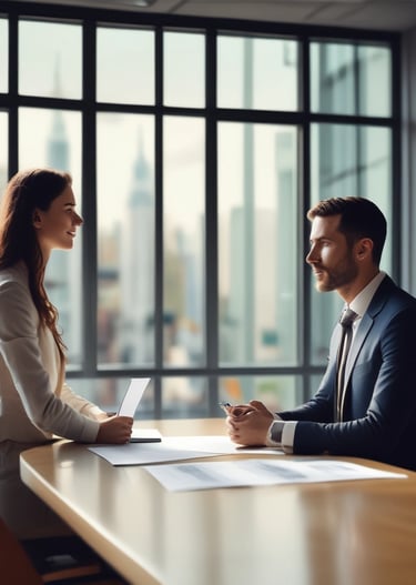 Entretien confidentiel entre un consultant et une cliente - Privia Consulting