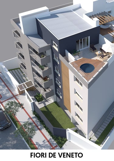 Prédio multifamiliar Fiori de Veneto na cidade de Pelotas. Construtora Valori Empreendimentos