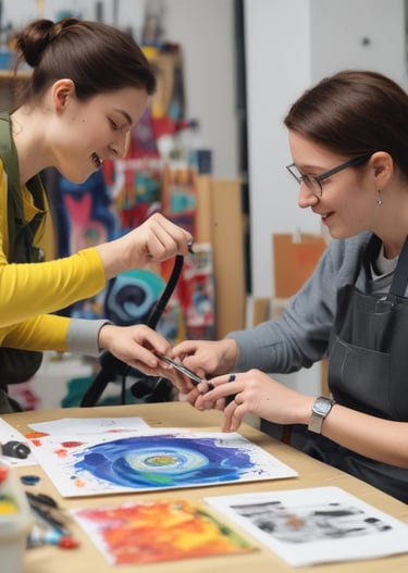 A group enjoying an inclusive community activity outdoors on a sunny day.