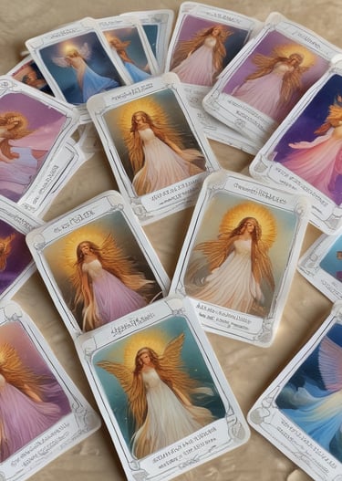 A tarot card spread symbolizing guidance and clarity.