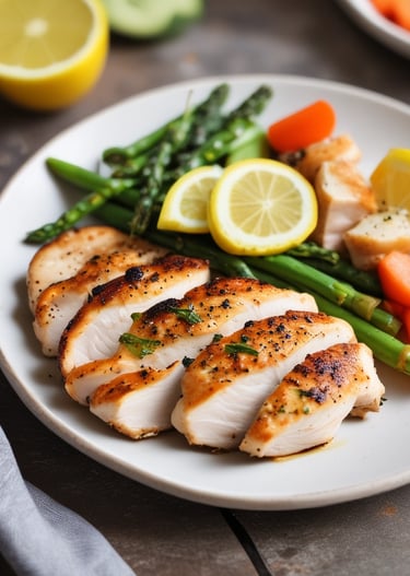 Close-up of vibrant ingredients laid out on a wooden cutting board.