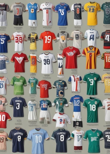 Close-up of a rare, expensive football jersey with intricate details.