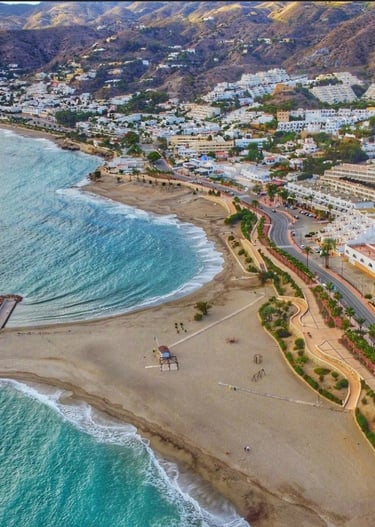 Mojacar in Spain, Macenas is a short drive away.