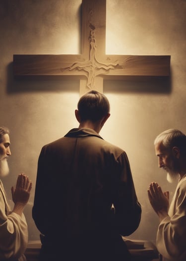 a priest and a priest are praying together