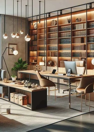 imagem interna do escritório