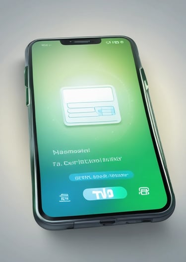A close-up of a smartphone displaying a payment app interface.