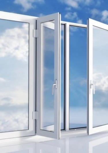 pcv raam wit met dubbele beglazing