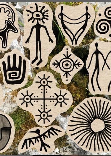 tribal pattern ancient craft handmade art primitive art