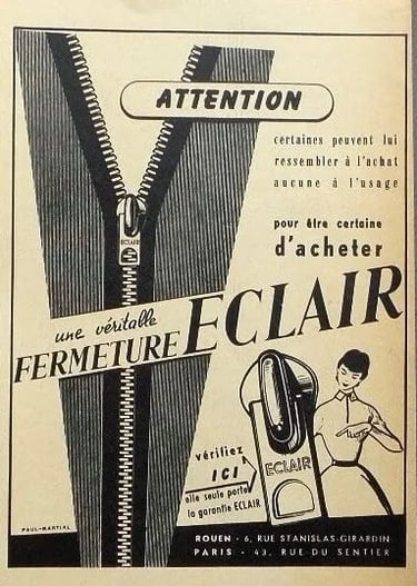 pub fermeture éclair