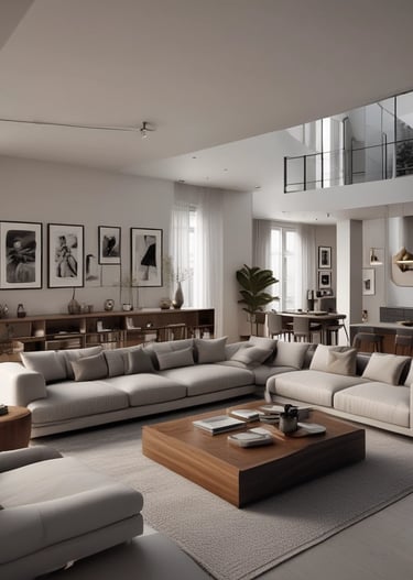 Friendly real estate agent showing a family around a cozy home.