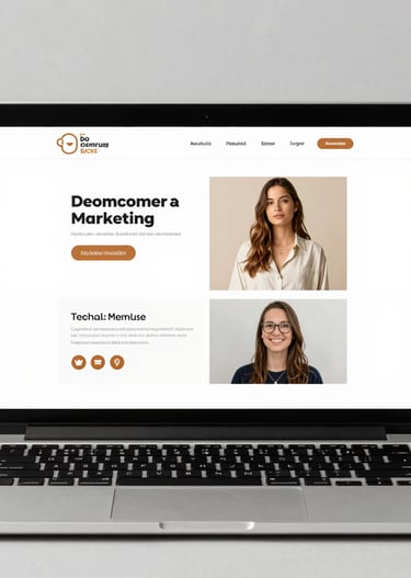 Creative designer working on a sleek, modern website layout