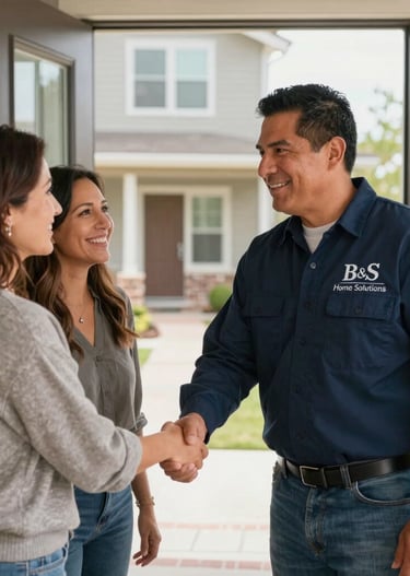 Close-up of a craftsman’s hands installing hardwood flooring with precision and care.