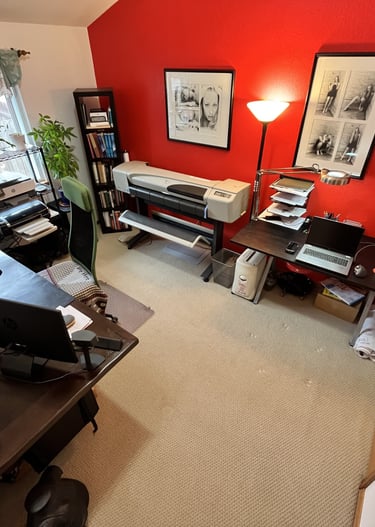 Interior view of Alberto T. Gonzales design studio