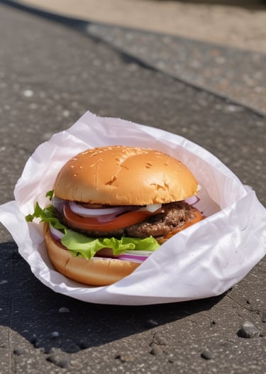 A playful illustration of a normal bun heroically standing against a backdrop of fancy brioche buns.
