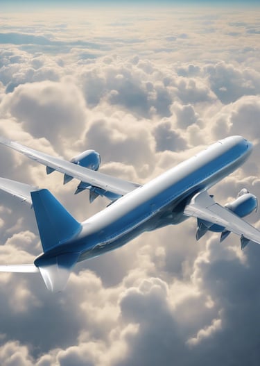 aerial photography of plane wings
