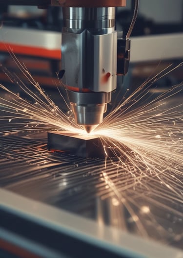 A close-up of various metal materials like steel, aluminum, and copper stacked neatly.