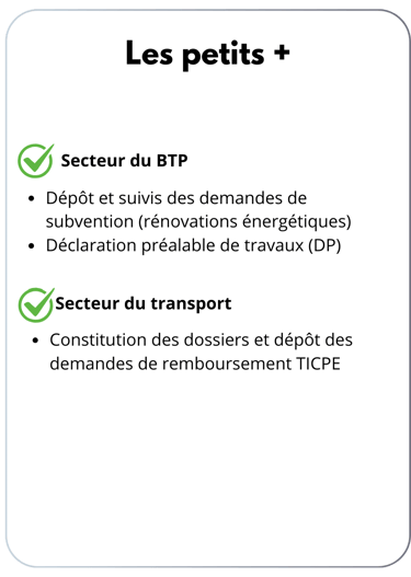 Déclaration préalable DP, Demande de subvention, TICPE