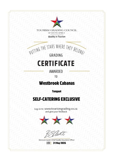 a certificate certificate for a self - catering business
