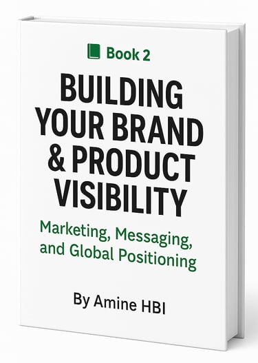 a book cover of building your brand and product