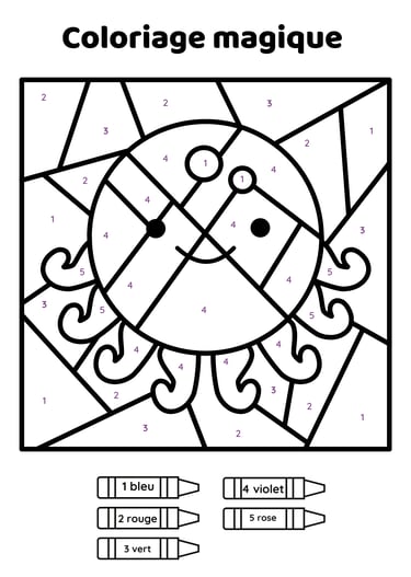 coloriage magique pieuve