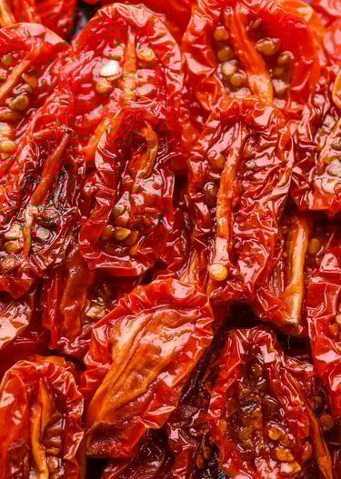 Tomates cherry deshidratados