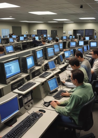 A man with a white beard and short hair is wearing a suit and striped tie. He is standing in what appears to be a courtroom or formal meeting room with wooden walls and furniture. There are flags in the background and a microphone on the podium.
