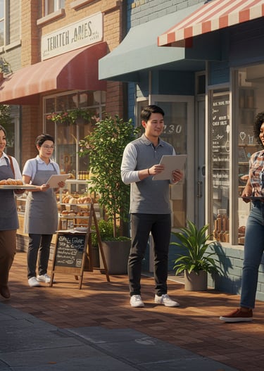 Thriving small business owners