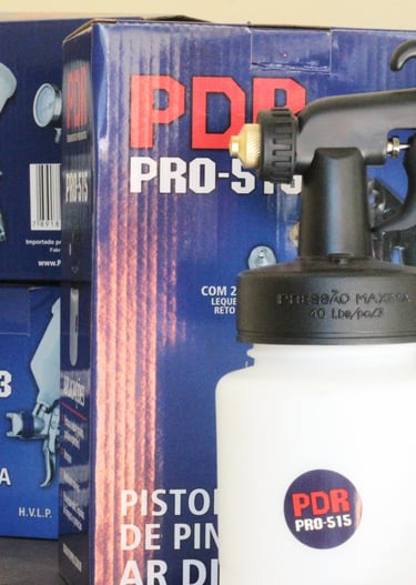 Pistola de Pintura com Manômetro