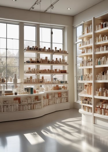 Close-up of bold, easy-to-read product labels with bright colors.