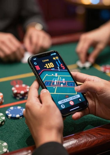 Close-up of a smartphone displaying a gamified loyalty app interface.