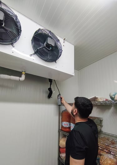 Soğuk hava deposu gaz kaçak kontrolü