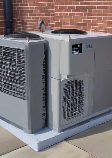 Close-up of advanced HVAC control panel showing temperature settings.