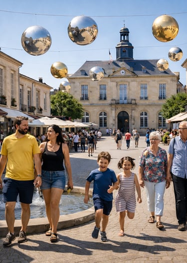 Boules géantes décoratives suspendues