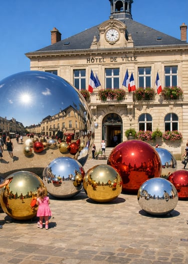 Boule géante pour décor urbain