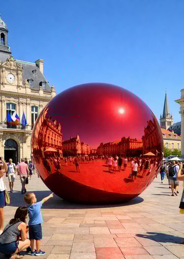 Sphère monumentale pour décor mémorable