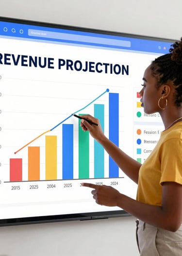 Close-up of hands typing on a laptop keyboard with social media icons floating above.