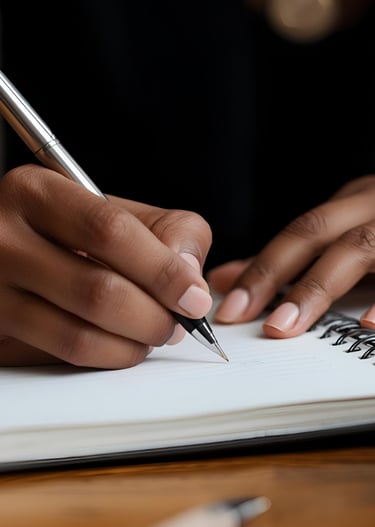 woman writing