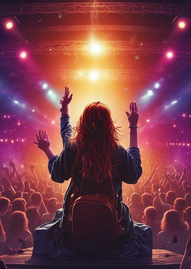 A sleek corporate event setup with modern lighting and attentive attendees engaging in discussions.