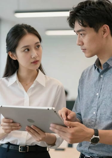 A cinematic shot of a family embracing on a terracotta-colored pathway bathed in soft afternoon light.