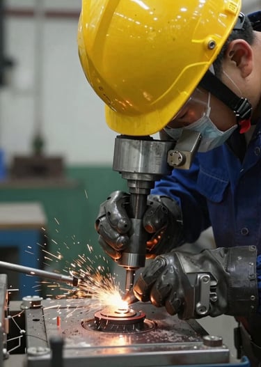 Group of competent assessors discussing certification standards.