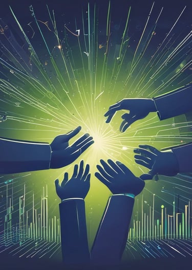 Close-up of hands typing on a laptop keyboard with Google Ads interface on screen.