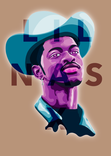 Abstraktes Portrait digitale Kunst