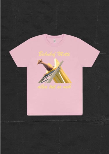 Bahnhof Motte, Merch, T - shirt, Rutsche, Alles tut sow weh
